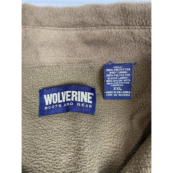 Wolverine Shacket Jacket Barn Coat XXL Brown Fleece Lined Chore Work Button‎ up - Picture 6 of 12